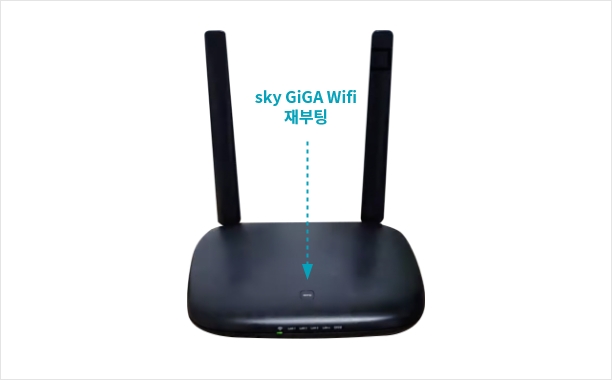 sky GiGA WiFi 재부팅, 일반 모뎀과 공유기는 전원 다시 연결